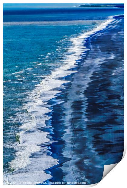 Reynisfjara Black Sand Beach Iceland Print by William Perry