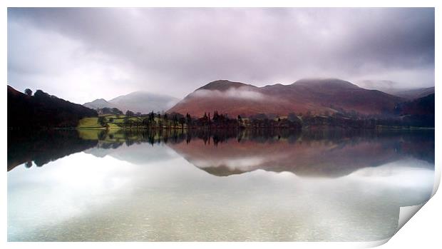 Reflections of Ullswater Print by Wayne Molyneux