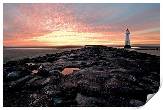 New Brighton on The Wirral Print by Wayne Molyneux