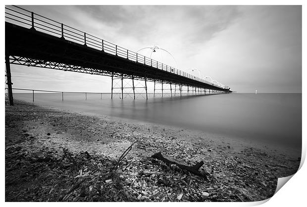 Pier at Southport Print by Wayne Molyneux