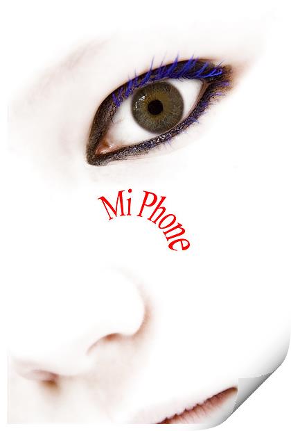 Mi Phone Print by Wayne Molyneux