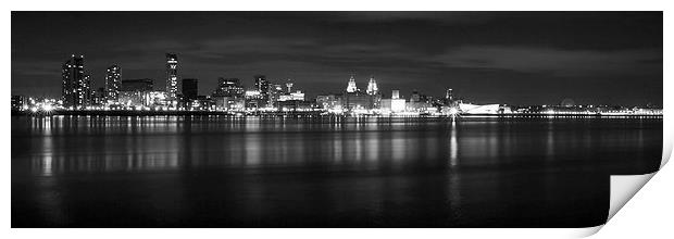  Liverpool Waterfront Print by Wayne Molyneux