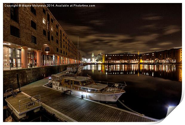Albert Dock Liverpool Print by Wayne Molyneux