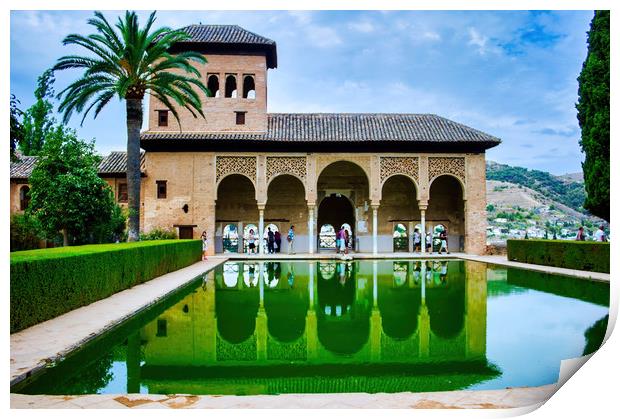 Granada, Spain: Tourist attraction location named  Print by Arpan Bhatia
