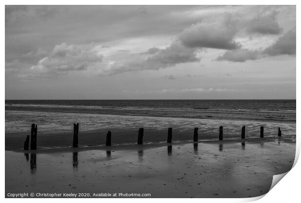 Brancaster beach  Print by Christopher Keeley