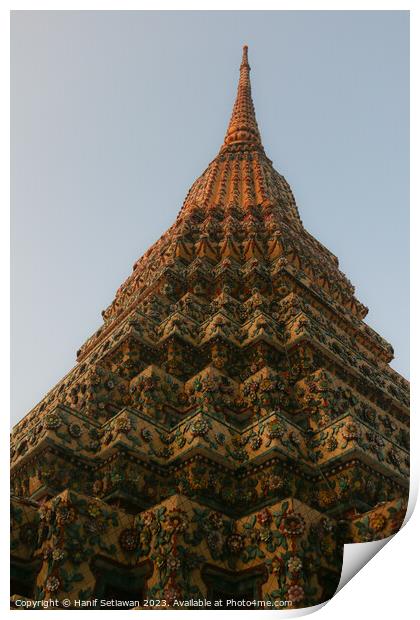 2nd Buddha stupa reaching symmetric in the sky Print by Hanif Setiawan