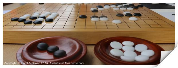 Chinese Go Game Print by Hanif Setiawan