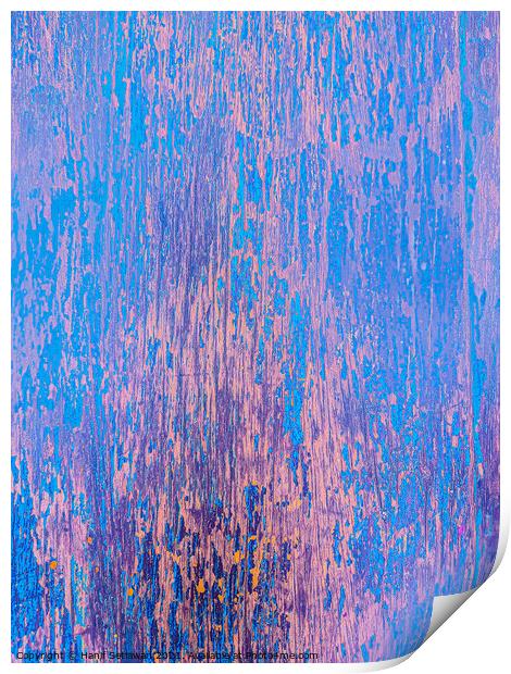 Pastel blue pink abstract digital painting art  Print by Hanif Setiawan