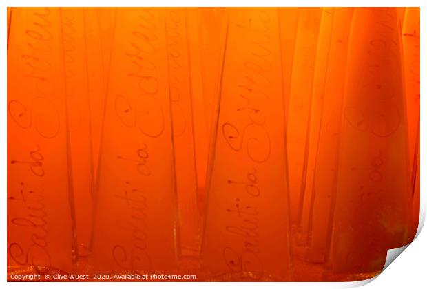 Sorrento Orange  Print by Clive Karl Wuest
