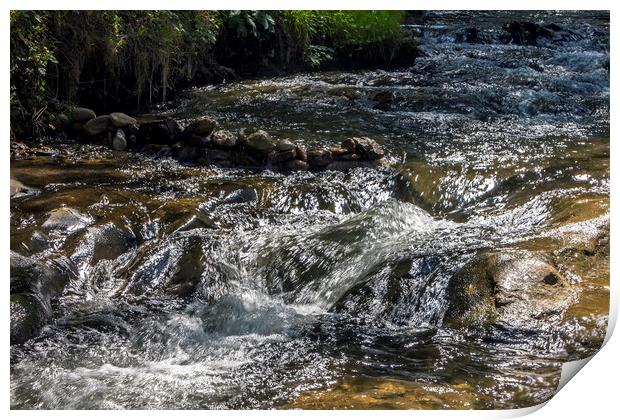 Cold Mountain River. Print by Mikhail Pogosov