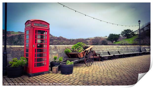 Ilfracombe Harbour  Print by claire chown