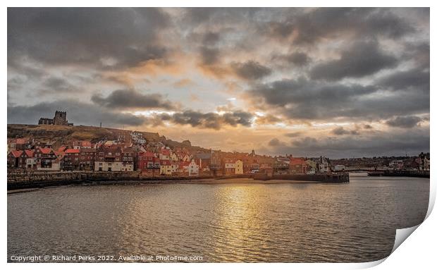 Across the Harbour - Whitby Print by Richard Perks