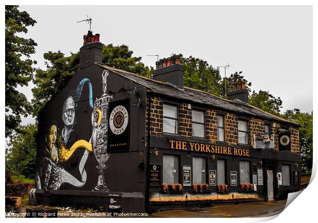 Yorkshire Pubs - wall art Print by Richard Perks