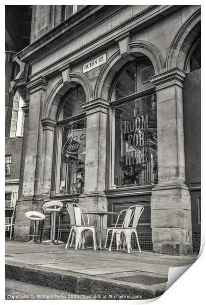 Queen Street Cafe, Newcastle Upon Tyne Print by Richard Perks