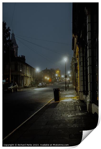 Saltaire Nights Print by Richard Perks