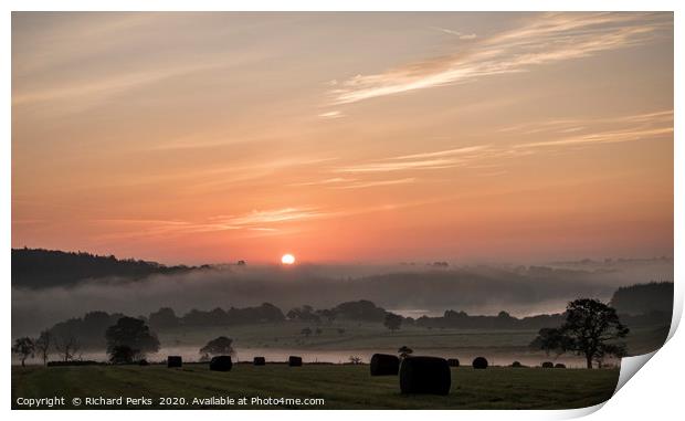 monday morning mist Print by Richard Perks