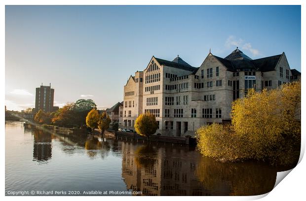 River Ouse reflections Print by Richard Perks