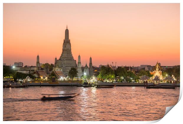 THAILAND BANGKOK WAT ARUN Print by urs flueeler