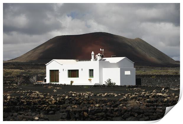 EUROPE CANARY ISLANDS LANZAROTE Print by urs flueeler