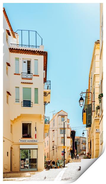 Cannes City, French Riviera, Urban France Houses Print by Radu Bercan