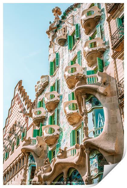 Casa Batllo Barcelona, Antoni Gaudi Architecture Print by Radu Bercan