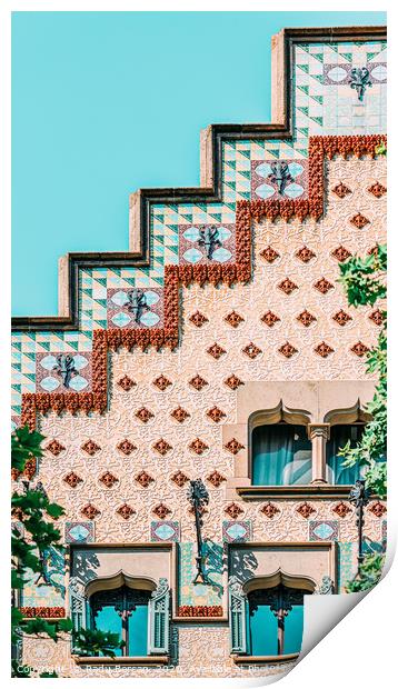 Casa Amatller Barcelona, Modernisme Architecture Print by Radu Bercan