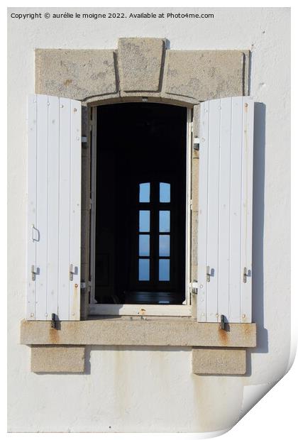 Closed window in an open window Print by aurélie le moigne