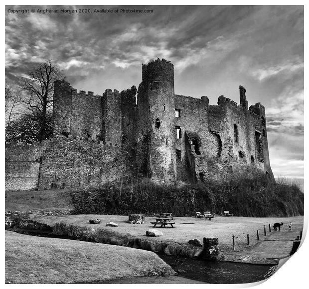 Laugharne Castle Wales Print by Angharad Morgan