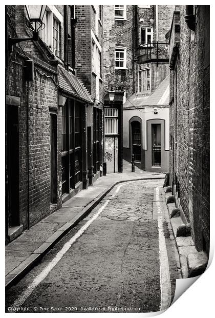 Passage in Whitechappel, London  Print by Pere Sanz