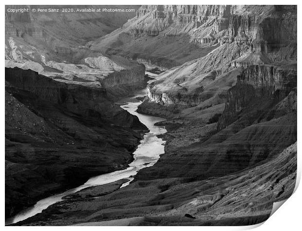 Grand Canyon and Colorado River, Arizona, USA Print by Pere Sanz