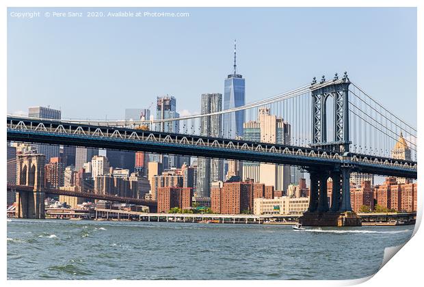  Manhattan Bridge   Print by Pere Sanz