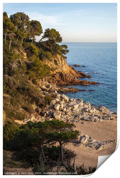 Beautiful Seascape  in Lloret de Mar, Costa Brava, Catalonia Print by Pere Sanz
