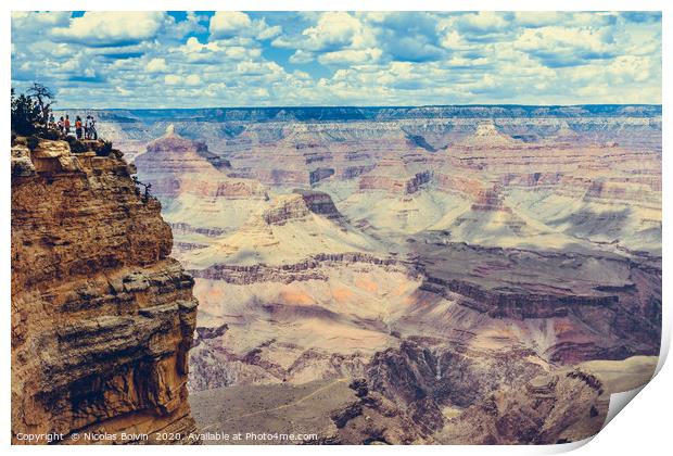 Grand Canyon view Print by Nicolas Boivin