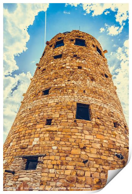 Grand Canyon view Print by Nicolas Boivin