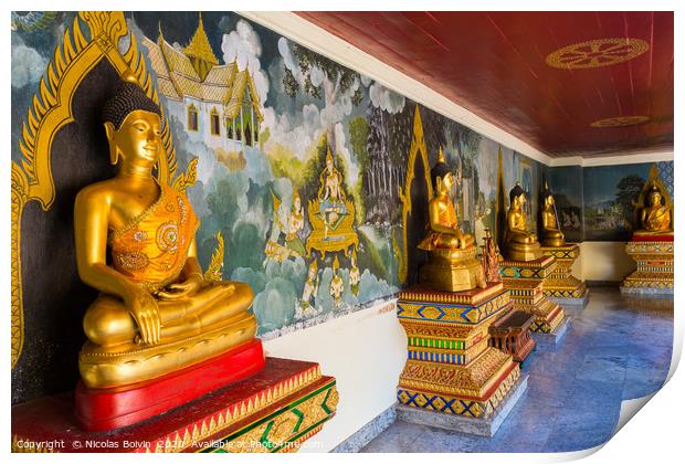 Wat Phra That Doi Suthep Print by Nicolas Boivin