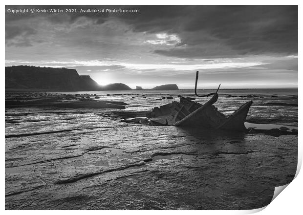 Admiral Tromp and Black Nab in Black & white Print by Kevin Winter