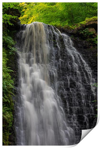 Falling Foss Print by Kevin Winter