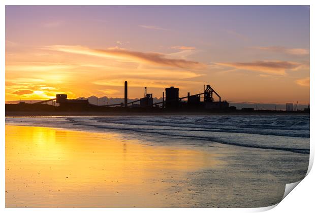 Redcar Works Print by Kevin Winter
