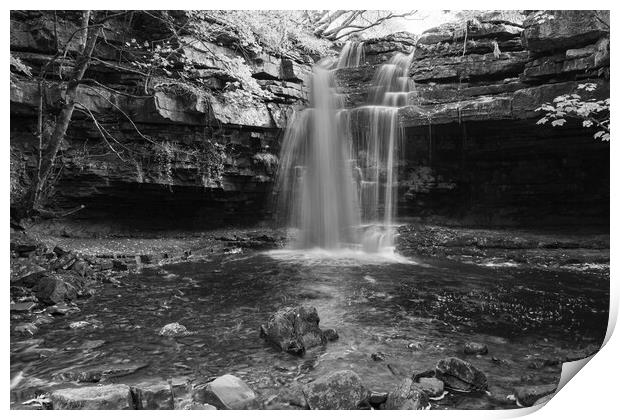 Summerhill force in Black and White Print by Kevin Winter