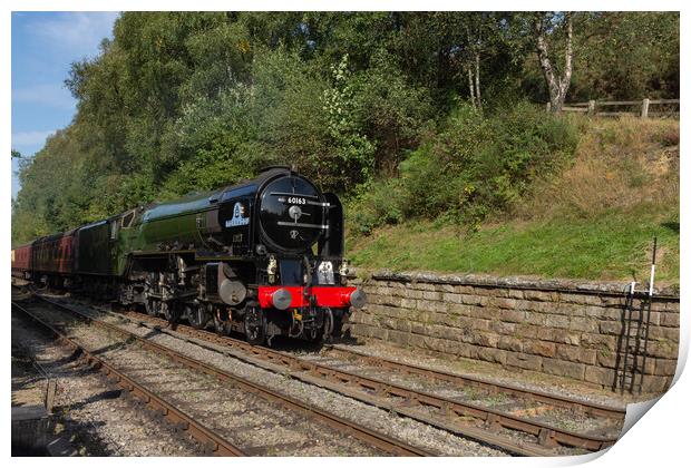 Tornado arriving at Goathland Station Print by Kevin Winter