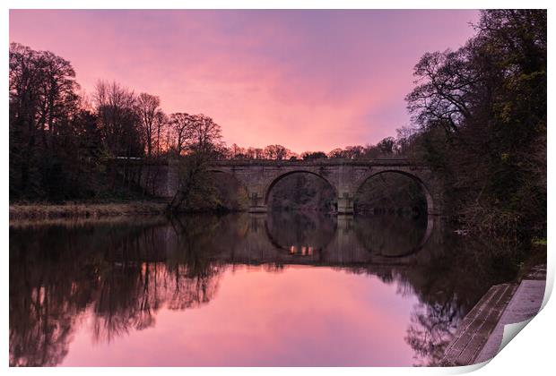 Durham sunrise Print by Kevin Winter