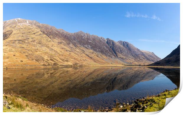Loch Achtriochtan Spring Morning Panoramic Print by Kevin Winter