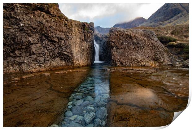 Fairy pools on the Isle of Skye Print by Kevin Winter