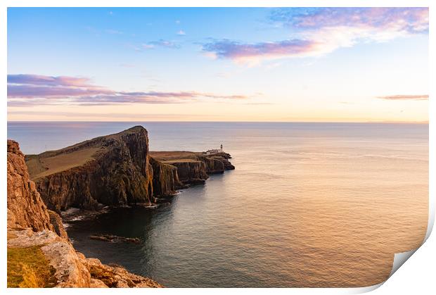 Neist point at sunset Print by Kevin Winter