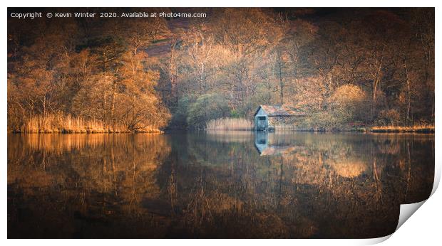 Rydal Boathouse Print by Kevin Winter