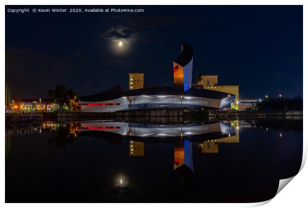Imperial War Museum at Salford quay Print by Kevin Winter
