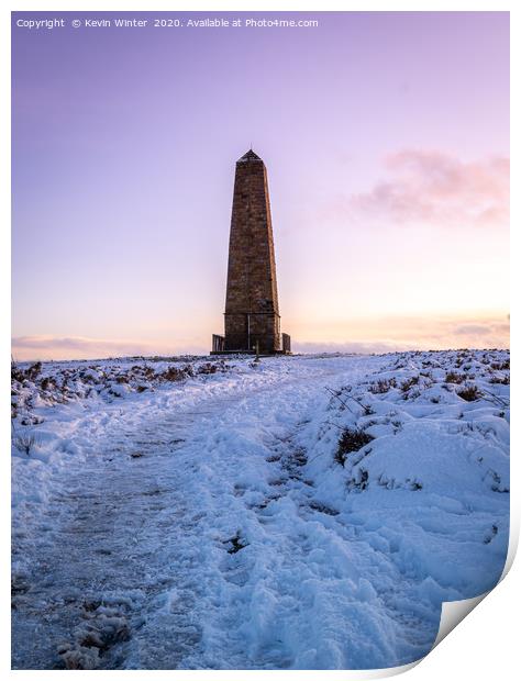 Captain Cooks Monument Print by Kevin Winter