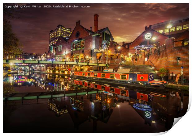 Brindley Place Print by Kevin Winter