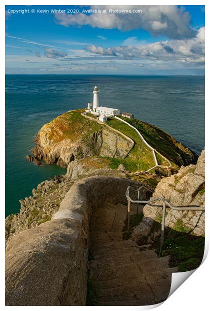 Exploring the Enchanting South Stack Print by Kevin Winter