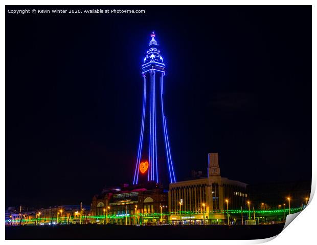 The Heart of Blackpool Print by Kevin Winter